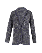 Navy Wool Missoni Jacket