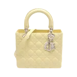 Yellow Leather Dior Lady Dior