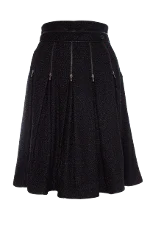 Black Silk Chanel Skirt