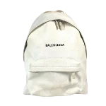 Beige Canvas Balenciaga Backpack