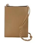 Beige Leather Jil Sander Crossbody Bag