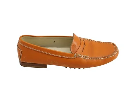 Yellow Leather TOD's Flats
