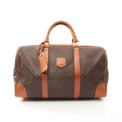 Brown Leather Celine Boston Bag