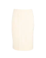 Beige Wool Theory Skirt