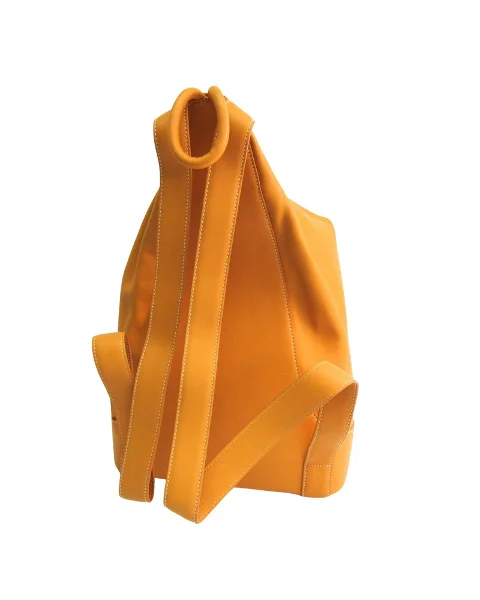 Yellow Leather Loewe Backpack