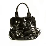 Black Leather Blumarine Handbag