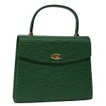 Green Leather Louis Vuitton Malesherbes
