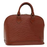 Brown Leather Louis Vuitton Alma
