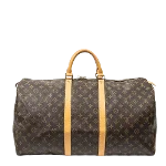 Brown Canvas Louis Vuitton Keepall