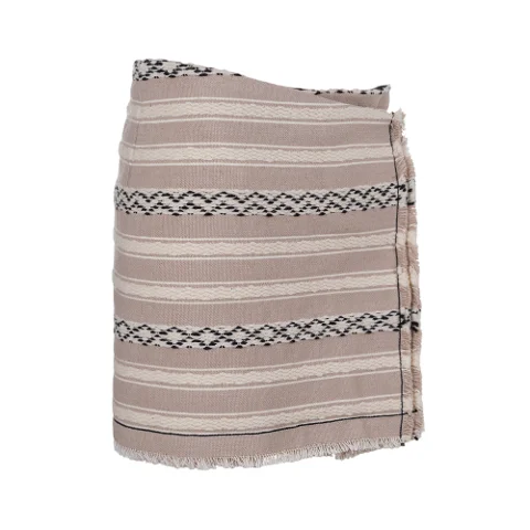 Beige Fabric Saint Laurent Skirt