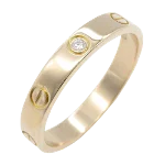 Gold Metal Cartier Ring