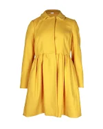 Yellow Wool Valentino Coat