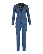 Blue Polyester Dolce & Gabbana Suit