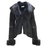 Black Leather Temperley London Jacket