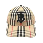 Beige Cotton Burberry Hat