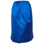 Blue Satin Jil Sander Skirt