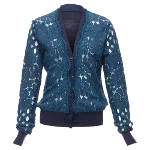 Blue Silk Lanvin Cardigan