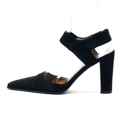 Black Suede Hermès Heels