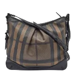 Brown Canvas Burberry Shoulder Bag