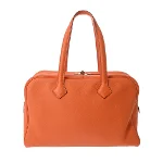 Orange Leather Hermès Victoria