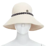 Beige Felt Maison Michel Hat