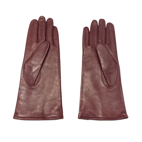 Brown Leather Chloé Gloves