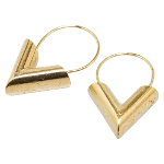 Metallic Metal Louis Vuitton Earrings