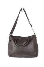 Brown Leather Mugler Handbag