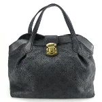 Black Leather Louis Vuitton Mahina