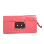 Pink Leather Hermès Clutch