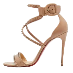 Beige Leather Christian Louboutin Sandals