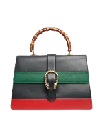 Black Leather Gucci Dionysus