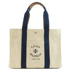 Beige Canvas Tory Burch Tote