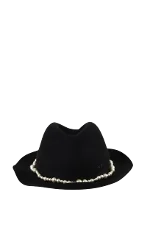 Black Wool Maison Michel Hat