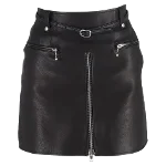 Black Leather Alexander Wang Skirt