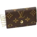 Brown Canvas Louis Vuitton Key Holder