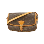 Brown Canvas Louis Vuitton Sologne