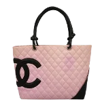 Pink Leather Chanel Tote