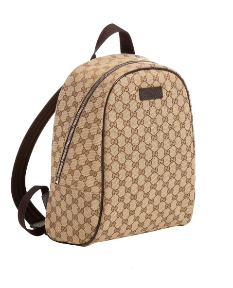 Brown Canvas Gucci Backpack