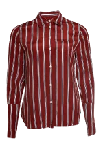 Red Silk FRAME Shirt