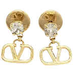 Gold Fabric Valentino Earrings