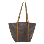 Brown Canvas Louis Vuitton Sac Shopping