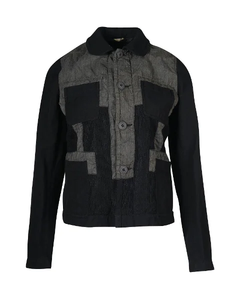 Black Polyester Comme des Garçons Jacket