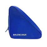 Blue Leather Balenciaga Clutch