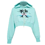 Green Fabric Palm Angels Sweatshirt