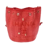 Red Leather Chanel Deauville