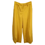 Yellow Polyester Oscar de la Renta Pants