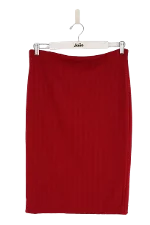 Red Viscose Marella Skirt