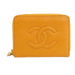 Orange Leather Chanel Key Holder