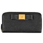 Black Leather Prada Wallet